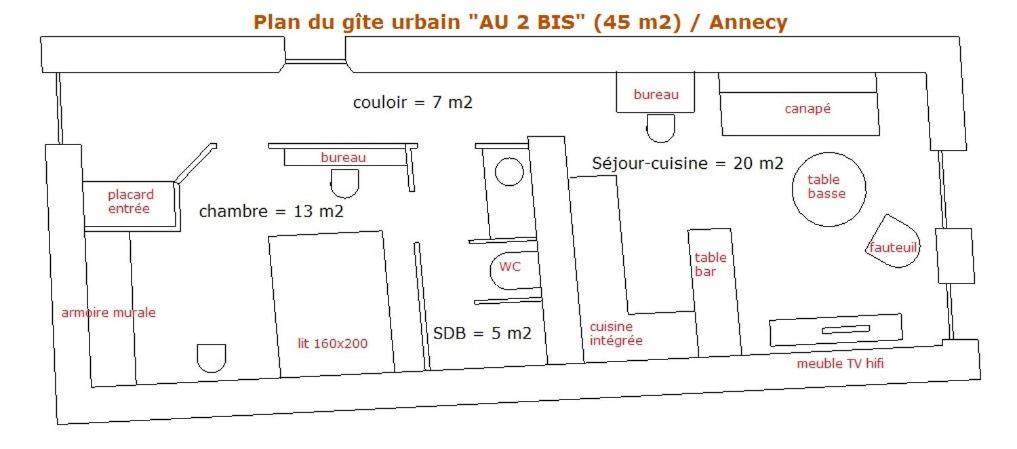 Gite Urbain Au 2Bis - อานซี ภายนอก รูปภาพ